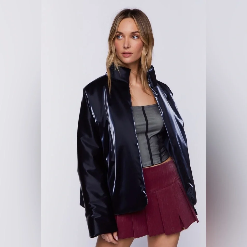 Open-Front Puffer Jacket - Picture 2 of 7